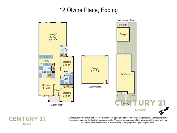 Floorplan of Homely house listing, 12 Olvine Place, Epping VIC 3076