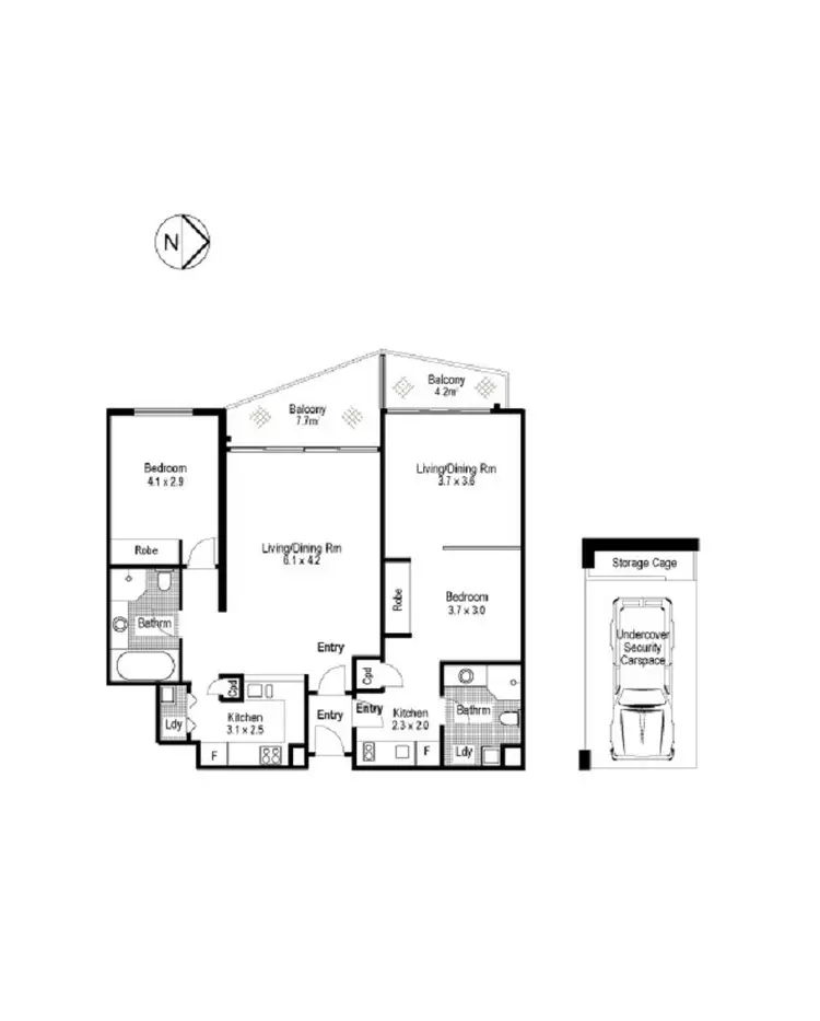 Floorplan of Homely apartment listing, 10/7 Herbert Street, St Leonards NSW 2065