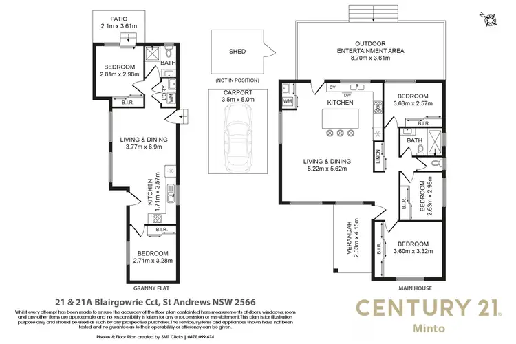 Floorplan of Homely house listing, 21 Blairgowrie Circuit, St Andrews NSW 2566