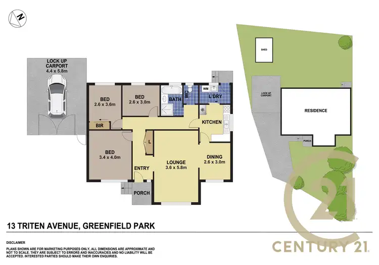 Floorplan of Homely house listing, 13 Triten Avenue, Greenfield Park NSW 2176