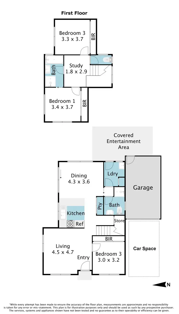 Floorplan of Homely townhouse listing, 3/130 Kennington Park Drive, Endeavour Hills VIC 3802
