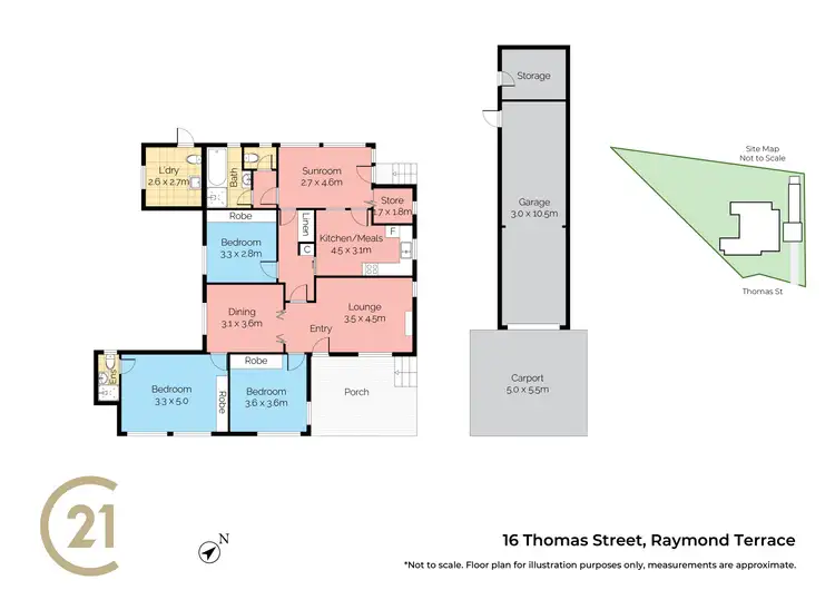 Floorplan of Homely house listing, 16 Thomas Street, Raymond Terrace NSW 2324