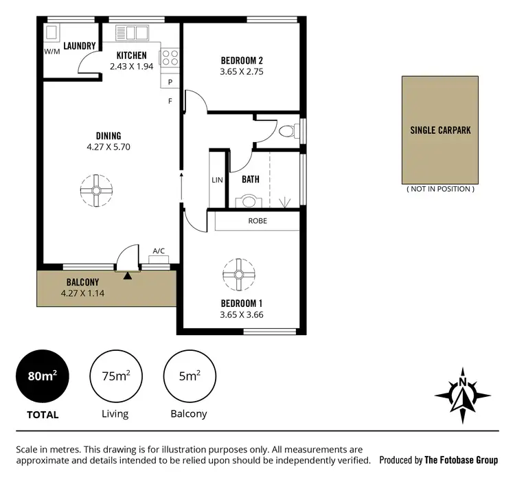 Floorplan of Homely unit listing, 8/2 Birchmore Close, Plympton SA 5038