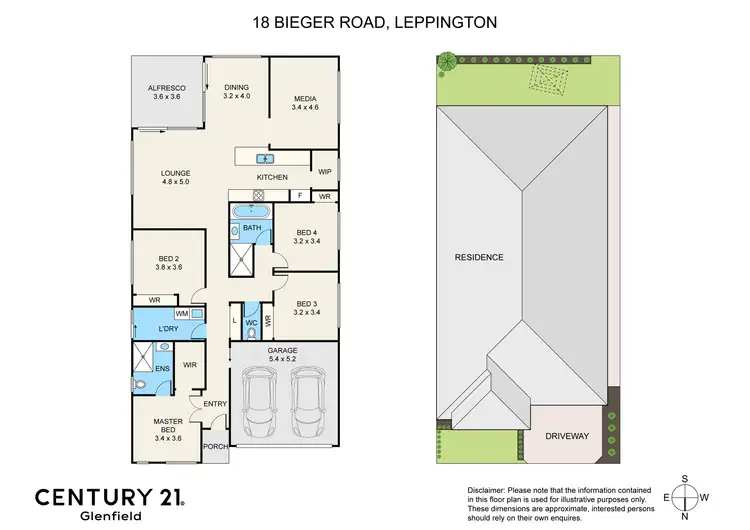 Floorplan of Homely house listing, 18 Bieger Road, Leppington NSW 2179