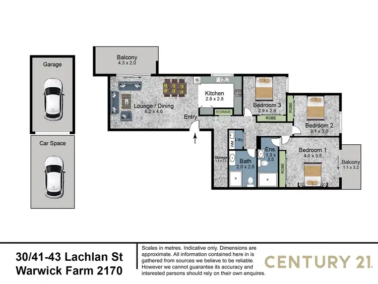 Floorplan of Homely unit listing, 30/41-43 Lachlan Street, Warwick Farm NSW 2170