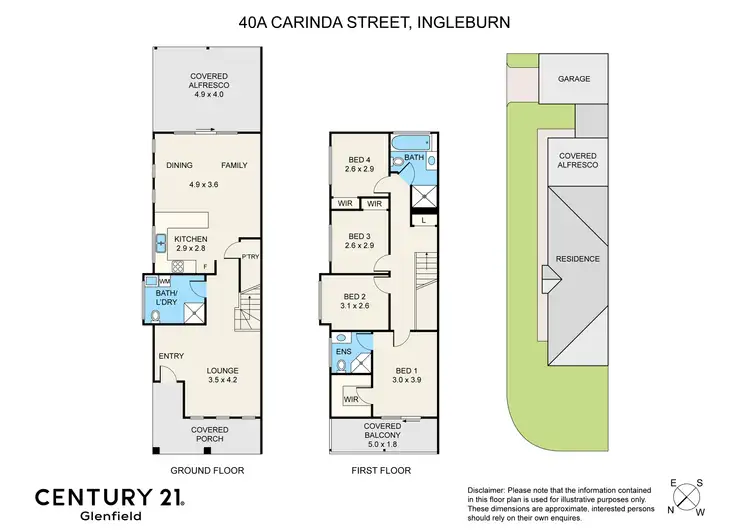 Floorplan of Homely house listing, 40a Carinda Street, Ingleburn NSW 2565