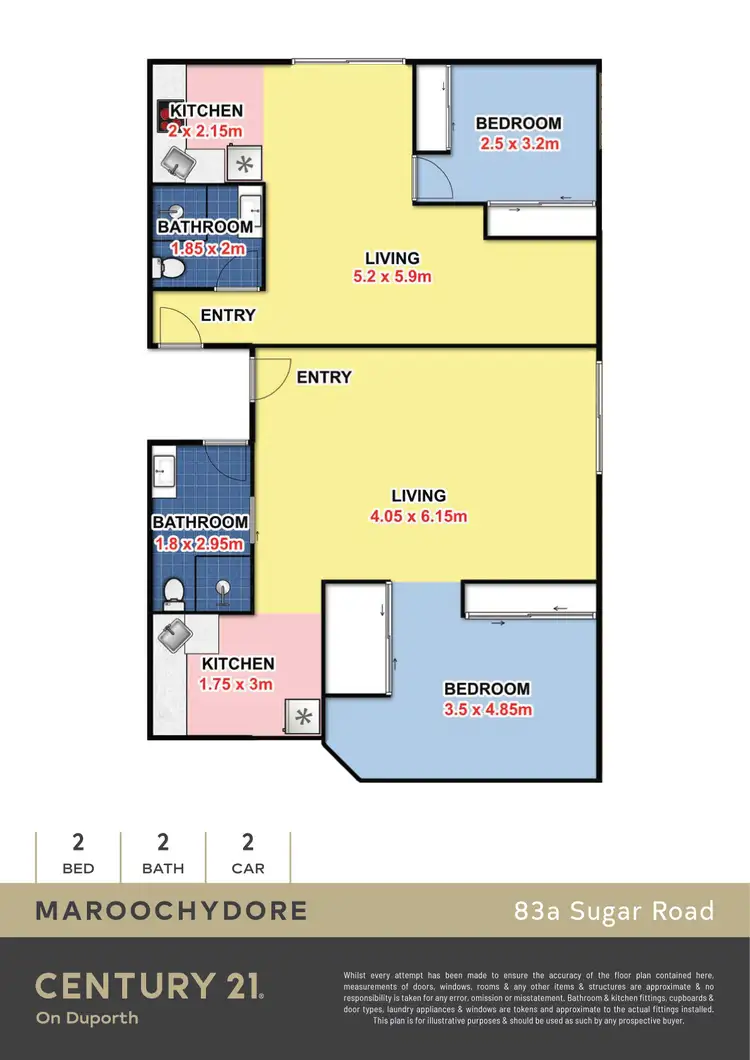 Floorplan of Homely unit listing, 83A Sugar Road, Maroochydore QLD 4558