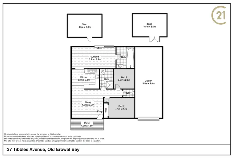 Floorplan of Homely house listing, 37 Tibbles Avenue, Old Erowal Bay NSW 2540