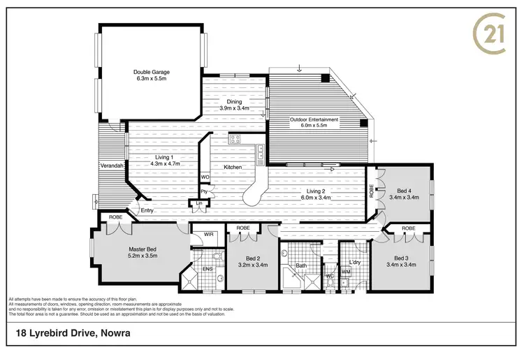 Floorplan of Homely house listing, 18 Lyrebird Drive, Nowra NSW 2541