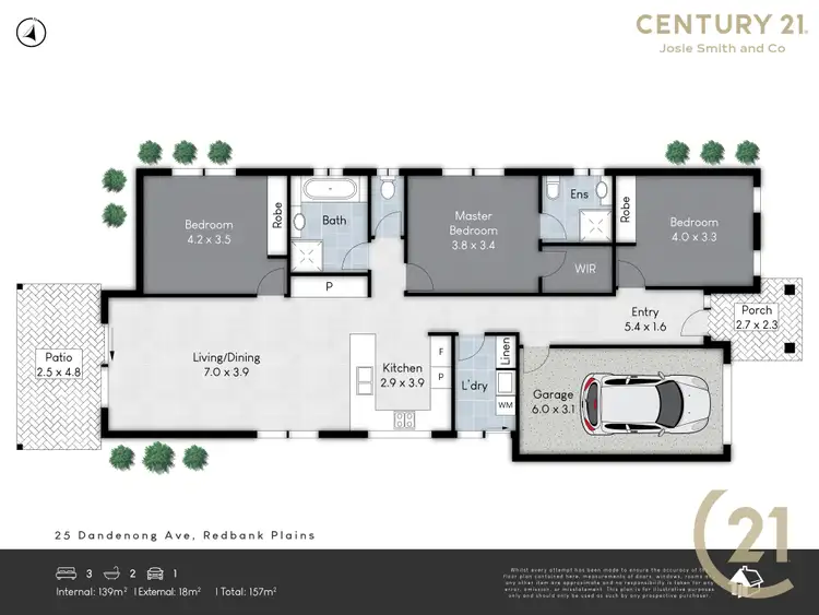 Floorplan of Homely house listing, 25 Dandenong Avenue, Redbank Plains QLD 4301