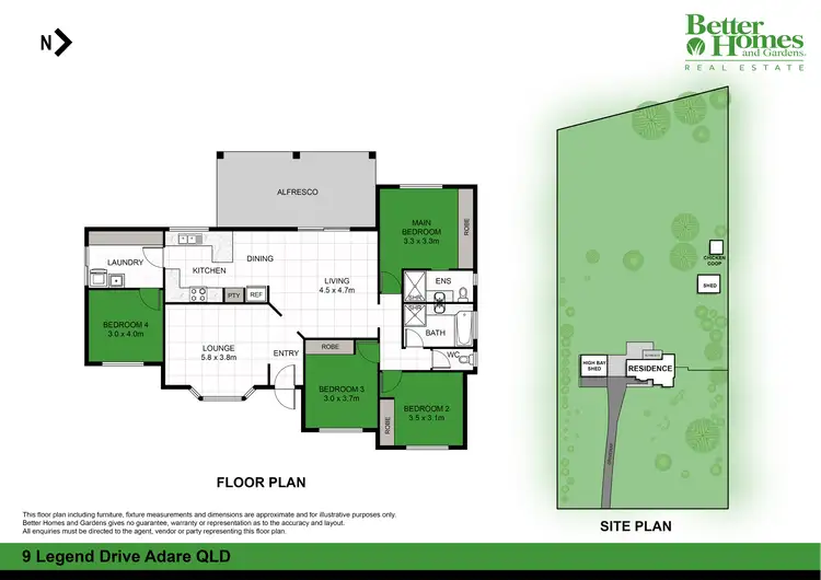 Floorplan of Homely house listing, 9 Legend Drive, Adare QLD 4343