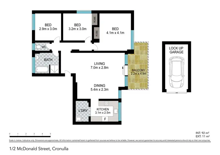 Floorplan of Homely apartment listing, 1/2 McDonald Street, Cronulla NSW 2230
