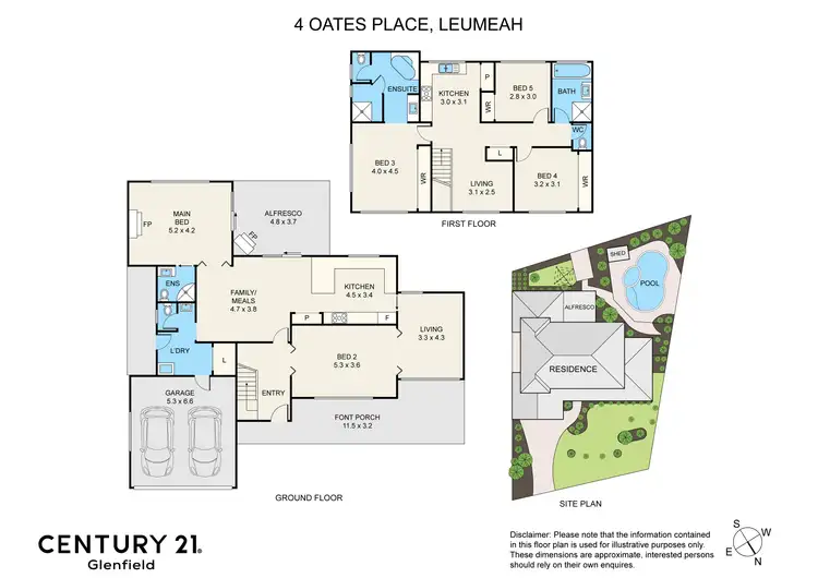 Floorplan of Homely house listing, 4 Oates Place, Leumeah NSW 2560