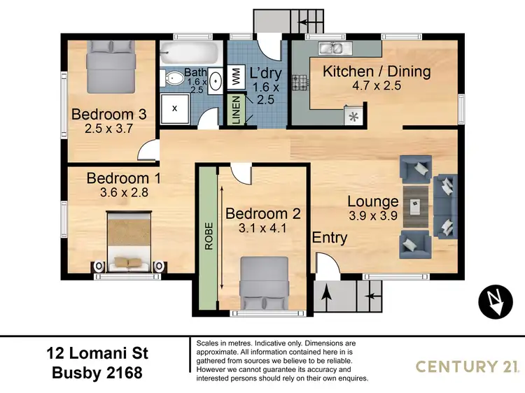 Floorplan of Homely house listing, 12 Lomani Street, Busby NSW 2168