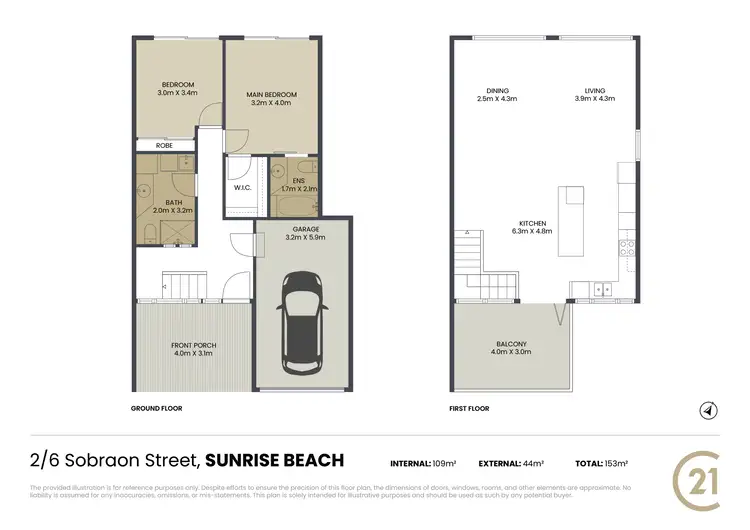 Floorplan of Homely unit listing, 2/6 Sobraon Street, Sunrise Beach QLD 4567