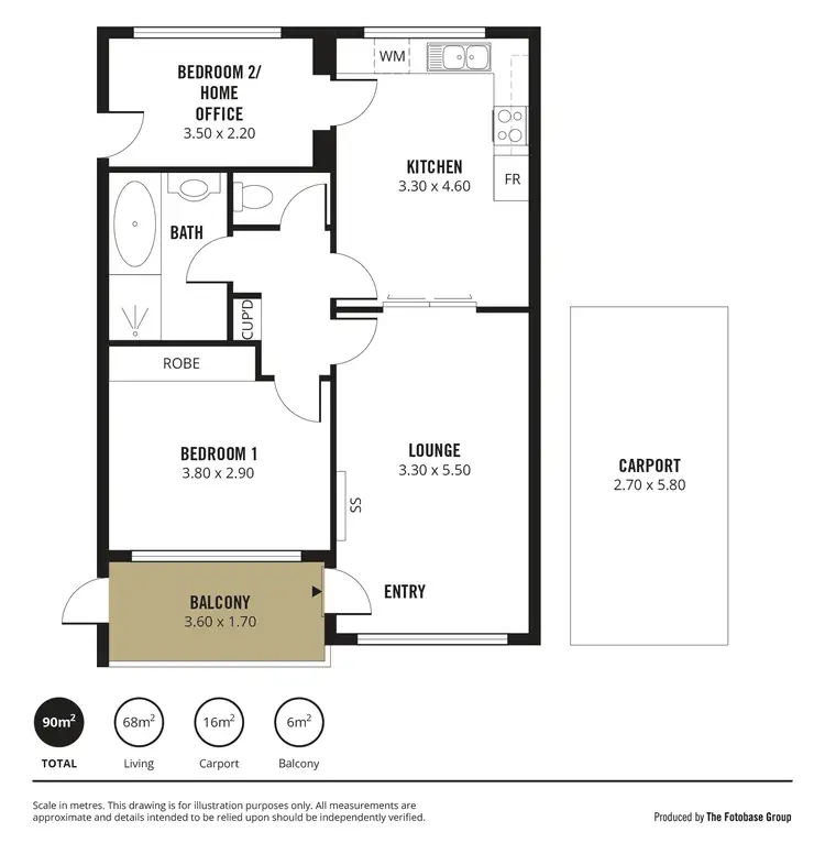 Floorplan of Homely unit listing, 7/30 Elderslie Avenue, Fitzroy SA 5082