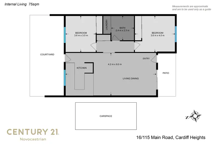 Floorplan of Homely apartment listing, 16/115 Main Road, Cardiff Heights NSW 2285