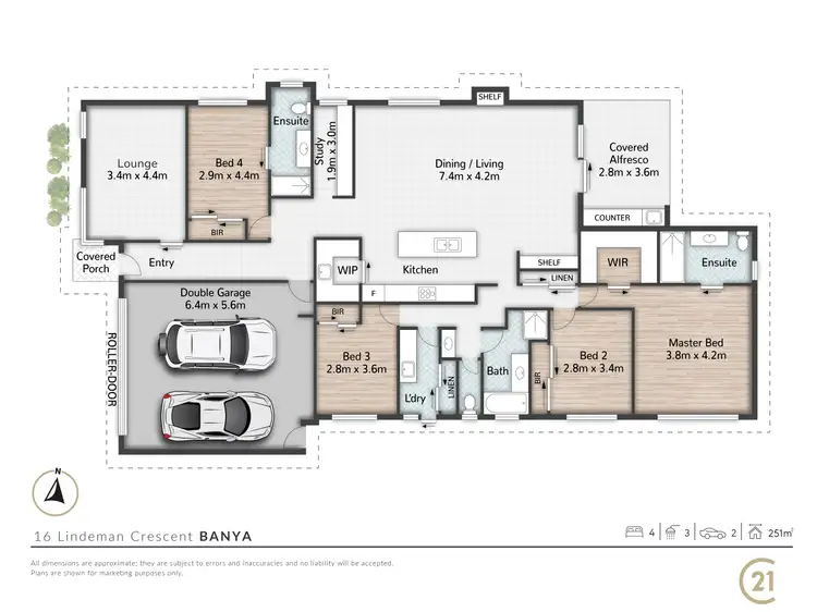 Floorplan of Homely house listing, 16 Lindeman Cres, Banya QLD 4551