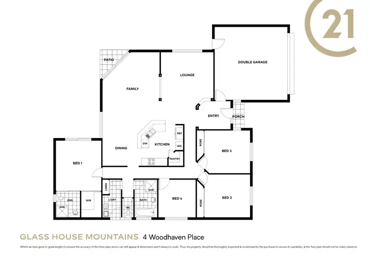 Floorplan of Homely house listing, 4 Woodhaven Place, Glass House Mountains QLD 4518