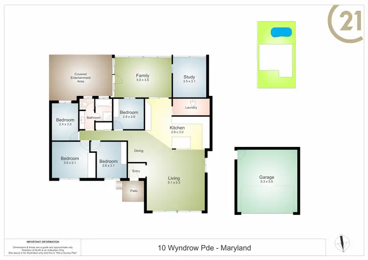 Floorplan of Homely house listing, 10 Wyndrow Parade, Maryland NSW 2287