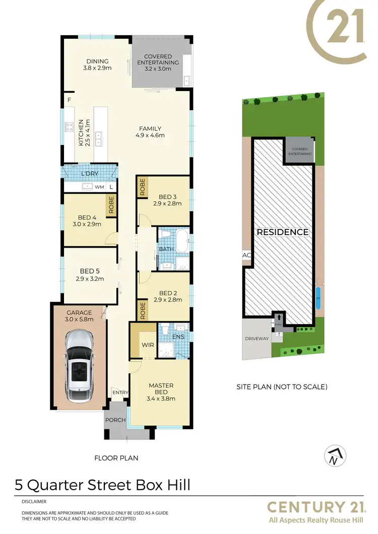 Floorplan of Homely house listing, 5 Quarter Street, Box Hill NSW 2765