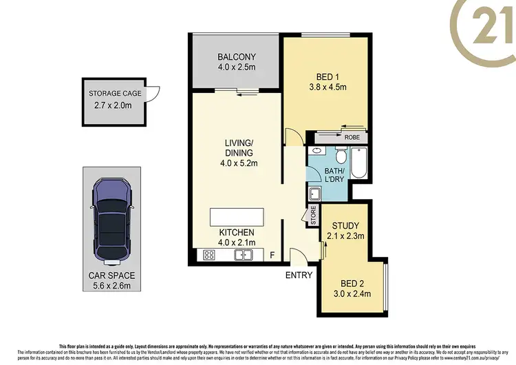Floorplan of Homely apartment listing, 205/33 Main Street, Rouse Hill NSW 2155