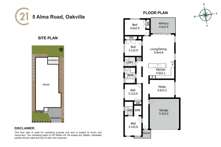 Floorplan of Homely house listing, 5 Alma Road, Oakville NSW 2765