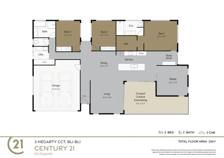 Floorplan of Homely house listing, 3 Hegarty Circuit, Bli Bli QLD 4560
