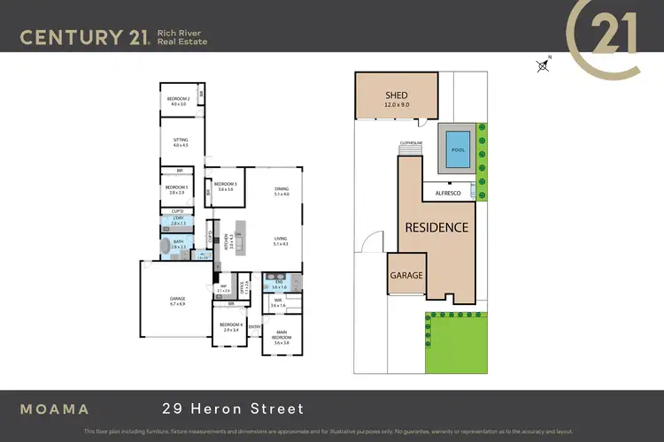 Floorplan of Homely house listing, 29 Heron Street, Moama NSW 2731