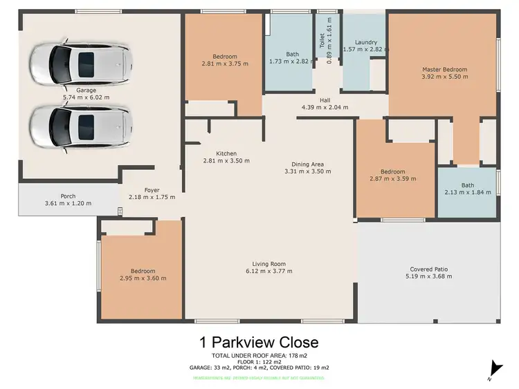 Floorplan of Homely house listing, 1 Parkview Close, Southside QLD 4570