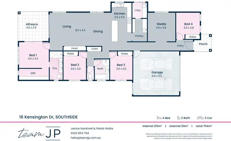 Floorplan of Homely house listing, 16 Kensington Drive, Southside QLD 4570