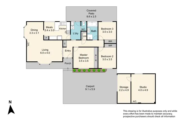 Floorplan of Homely house listing, 5 Ondine Court, Keysborough VIC 3173