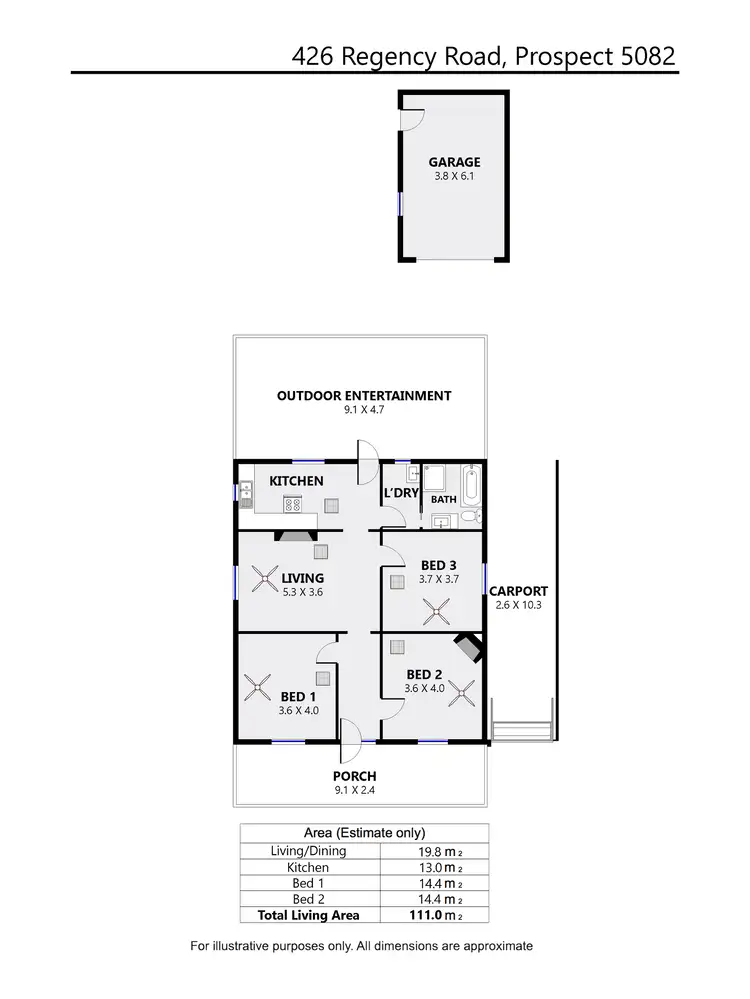 Floorplan of Homely house listing, 426 Regency Road, Prospect SA 5082