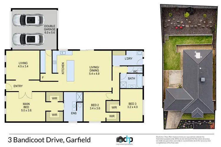 Floorplan of Homely house listing, 3 Bandicoot Drive, Garfield VIC 3814