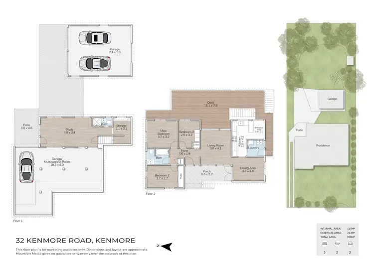 Floorplan of Homely house listing, 32 Kenmore Road, Kenmore QLD 4069