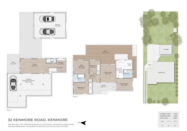 Floorplan of Homely house listing, 32 Kenmore Road, Kenmore QLD 4069