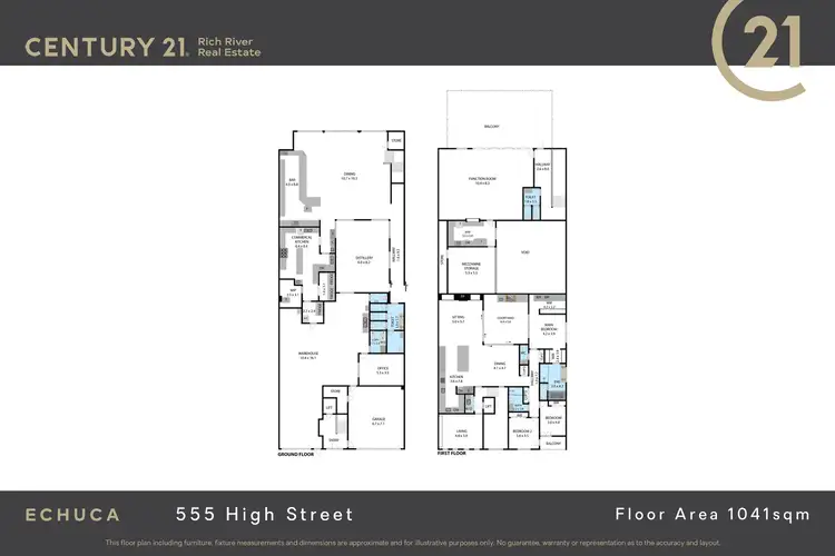 Floorplan of Homely house listing, 555 High Street, Echuca VIC 3564