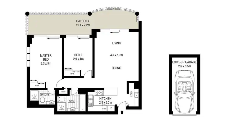 Floorplan of Homely apartment listing, 106/15 Herbert St, St Leonards NSW 2065