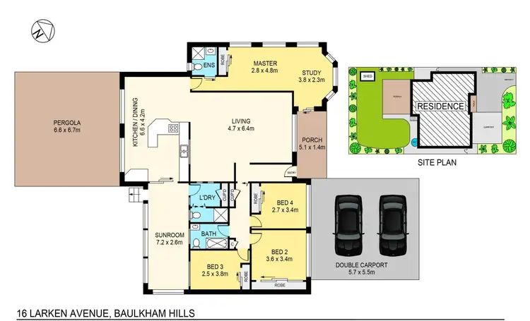 Floorplan of Homely house listing, 16 Larken Avenue, Baulkham Hills NSW 2153