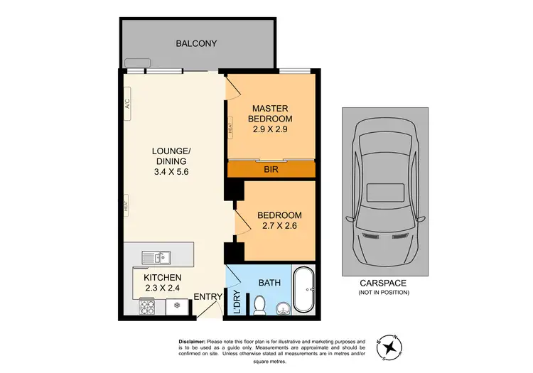 Floorplan of Homely apartment listing, 15/2 Monash Green Drive, Clayton VIC 3168