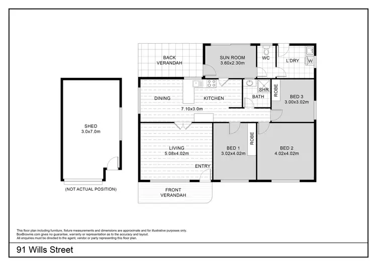 Floorplan of Homely house listing, 91 Wills Street, Broken Hill NSW 2880