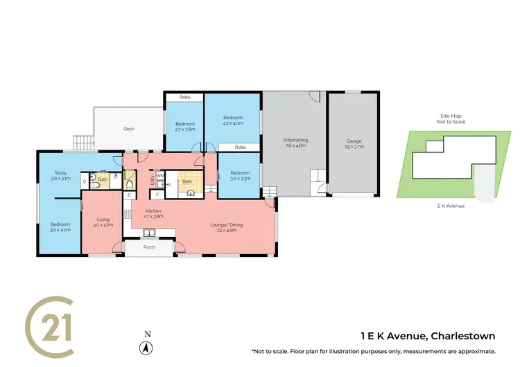 Floorplan of Homely house listing, 1 EK Avenue, Charlestown NSW 2290
