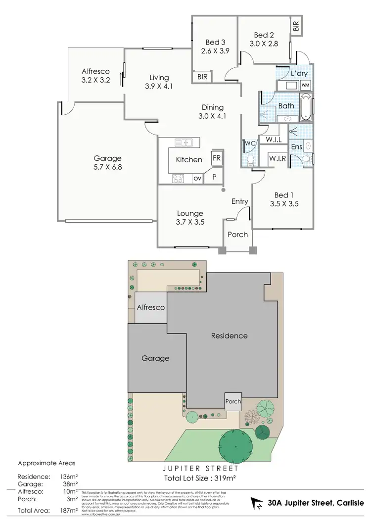 Floorplan of Homely house listing, 30A Jupiter Street, Carlisle WA 6101
