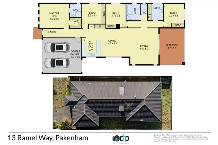 Floorplan of Homely house listing, 13 Ramel Way, Pakenham VIC 3810