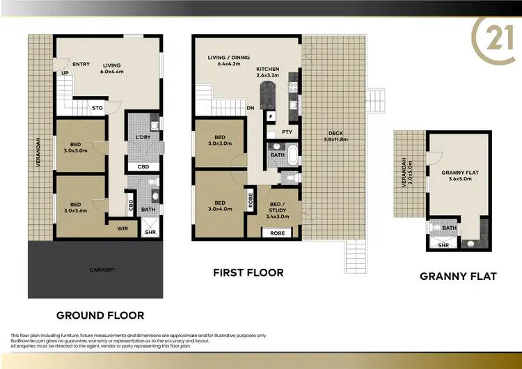 Floorplan of Homely house listing, 10 Keil Street, Woombye QLD 4559