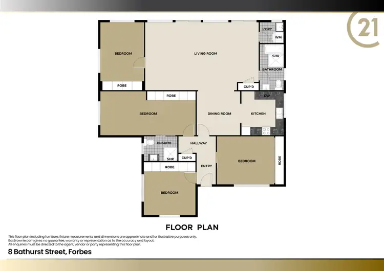 Floorplan of Homely house listing, 8 Bathurst Street, Forbes NSW 2871