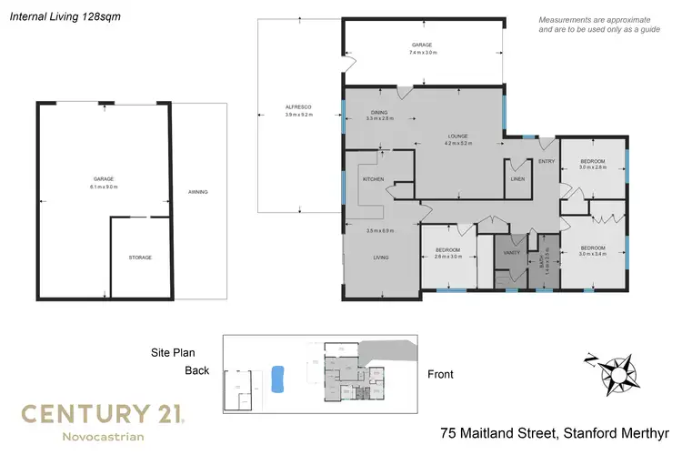 Floorplan of Homely house listing, 75 Maitland Street, Stanford Merthyr NSW 2327
