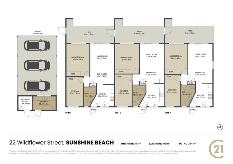 Floorplan of Homely house listing, 22 Wildflower Street, Sunshine Beach QLD 4567