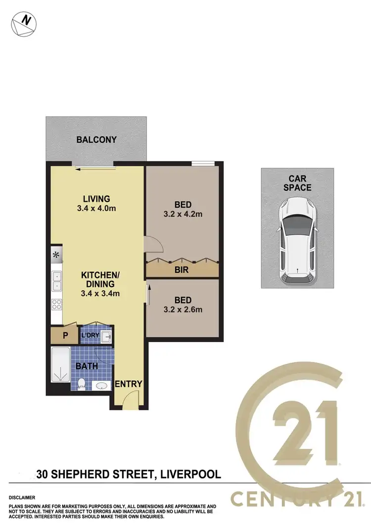 Floorplan of Homely unit listing, 1205/30 Shepherd Street, Liverpool NSW 2170