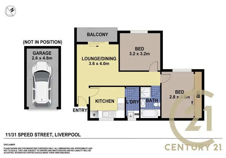 Floorplan of Homely unit listing, 11/31 Speed Street, Liverpool NSW 2170